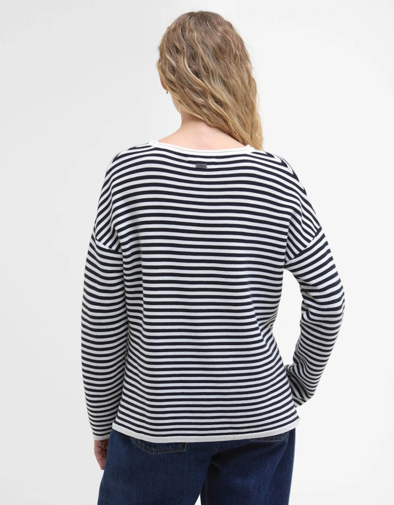 Marine Stripe Womens Knitted Jumper