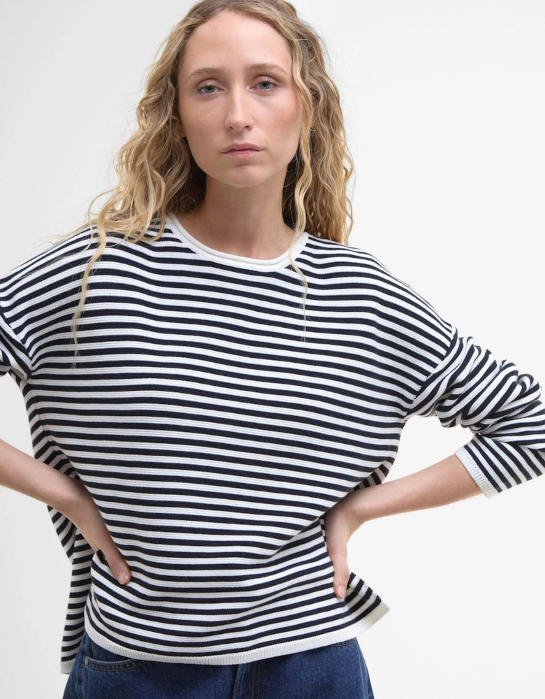 Marine Stripe Womens Knitted Jumper