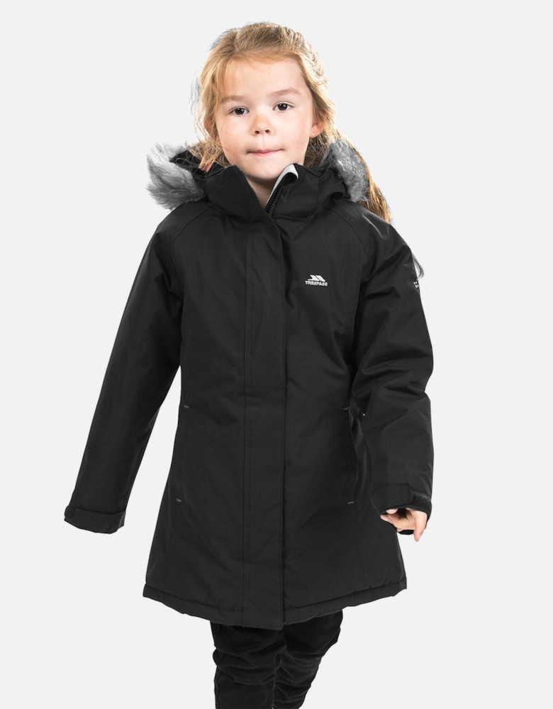 Childrens Girls Fame Waterproof Parka Jacket