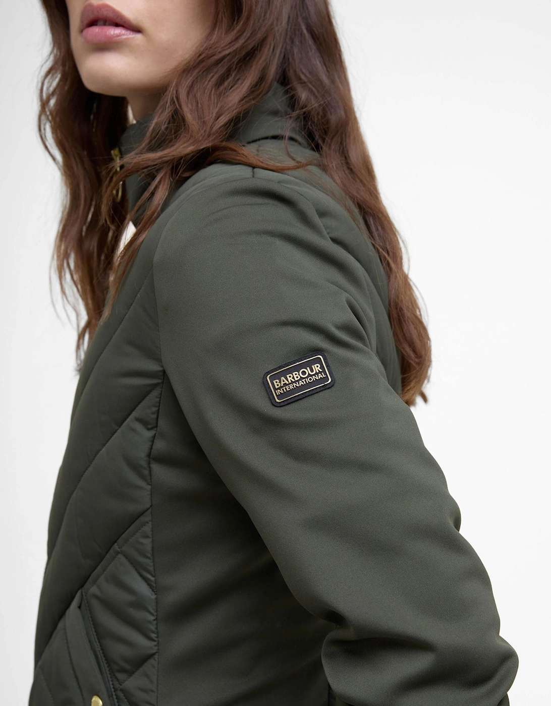 Natalia Womens Quilted Hybrid Jacket, 7 of 6