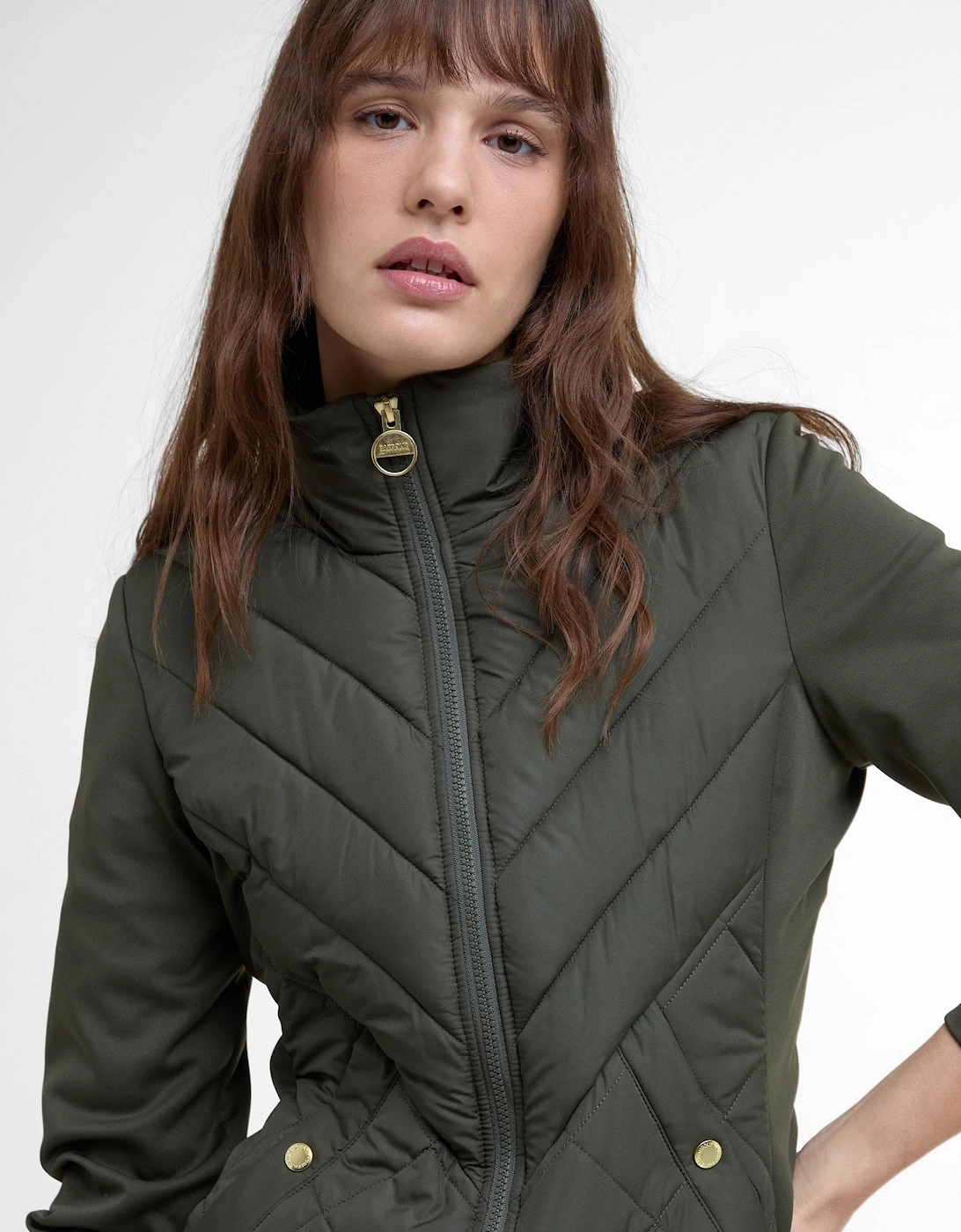 Natalia Womens Quilted Hybrid Jacket