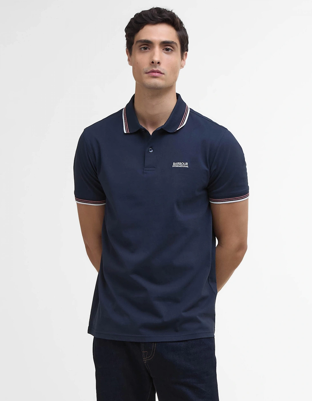 Ethan Mens Tipped Polo Shirt, 6 of 5