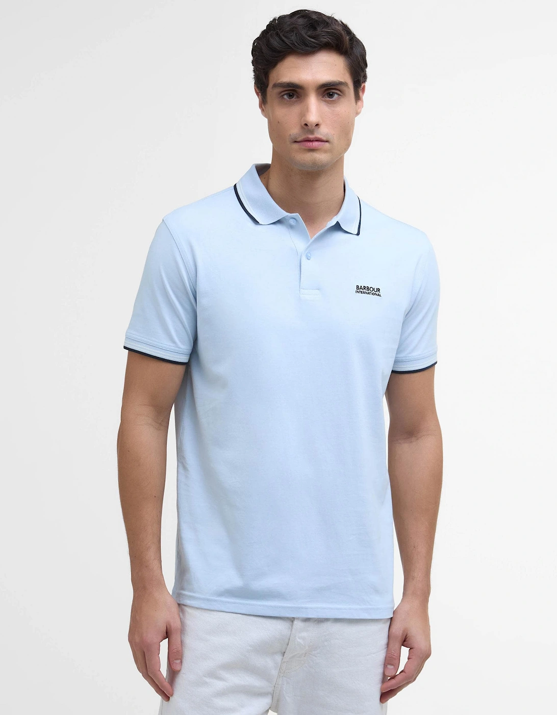 Ethan Mens Tipped Polo Shirt, 6 of 5