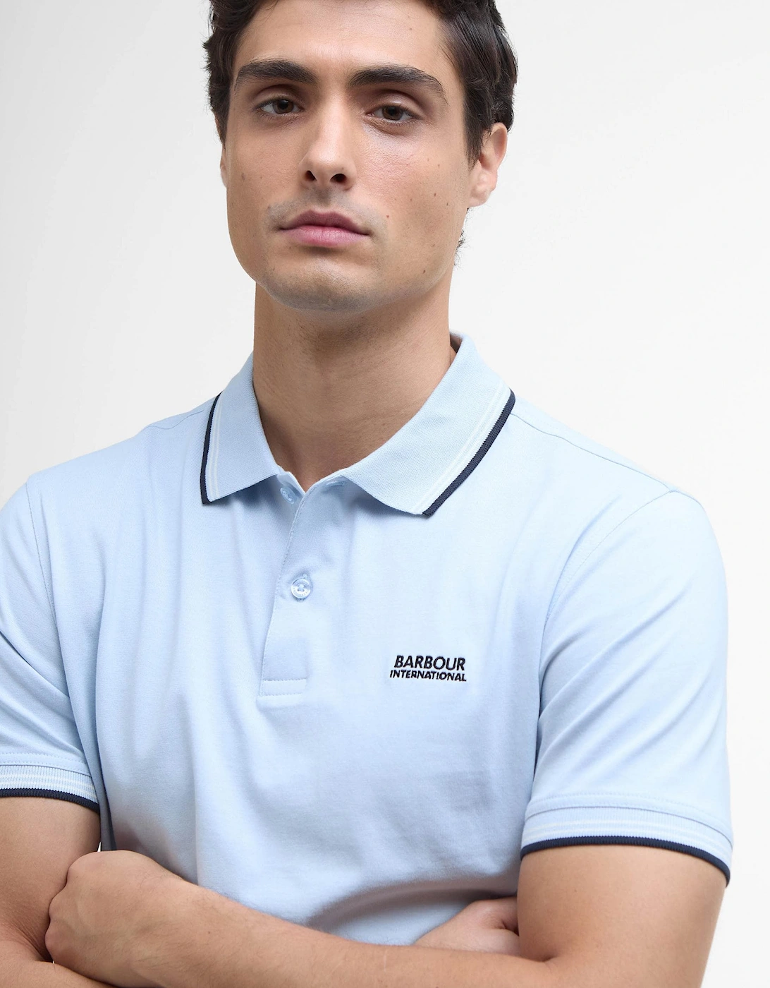 Ethan Mens Tipped Polo Shirt