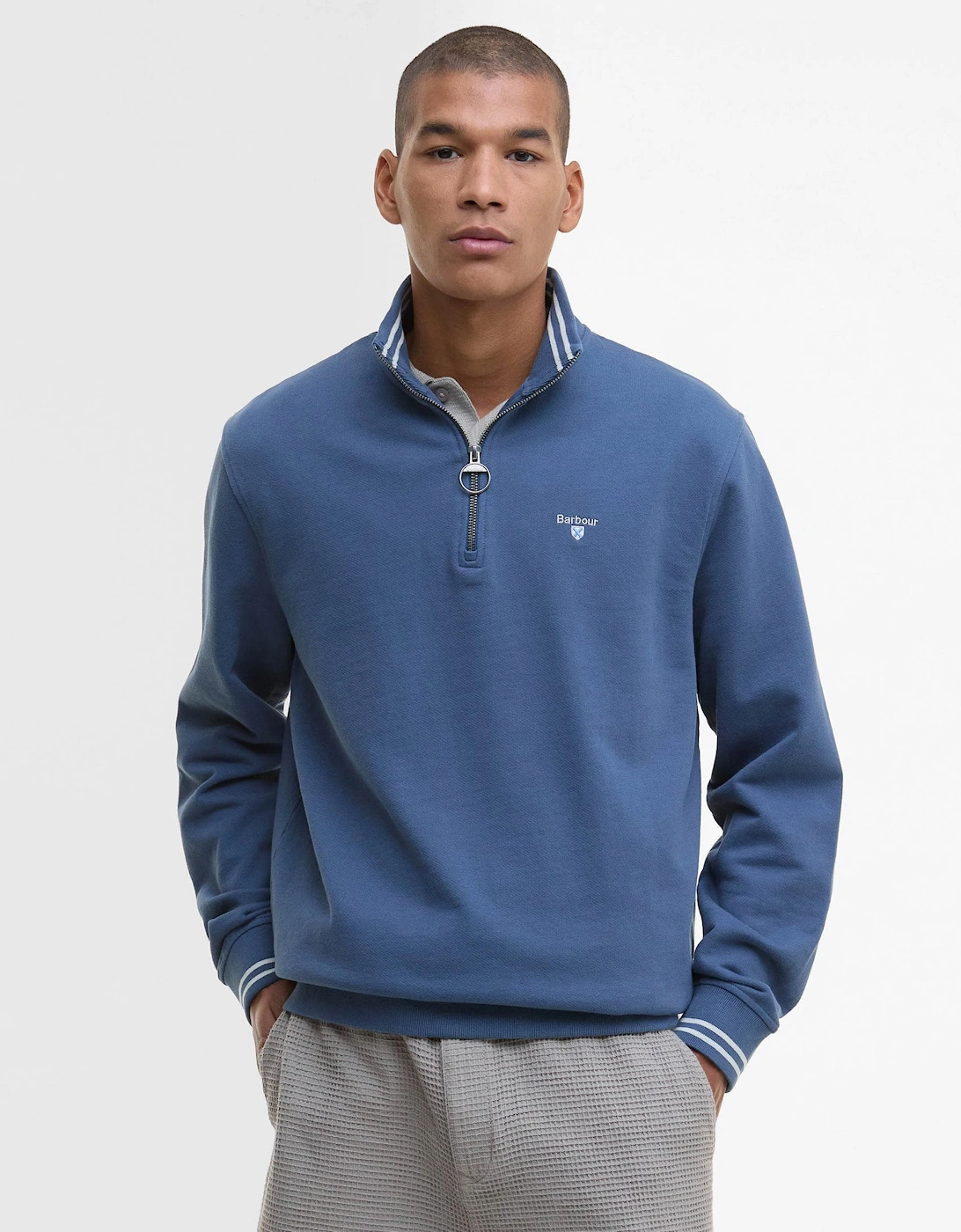 Rosford Mens Half Zip Sweatshirt, 6 of 5