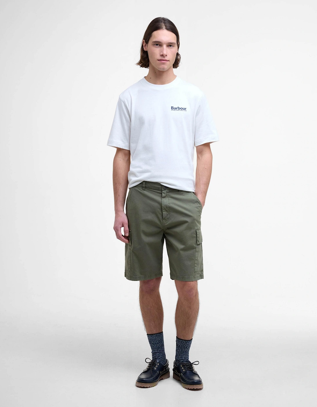 Mens Twill Cargo Shorts