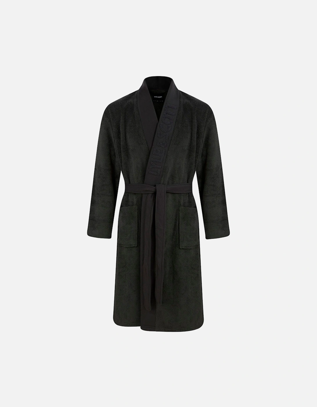 Jacquard Text Dressing Gown, 4 of 3