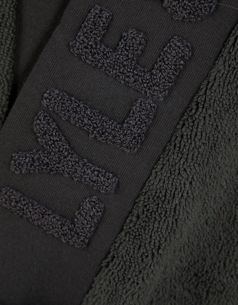 Jacquard Text Dressing Gown