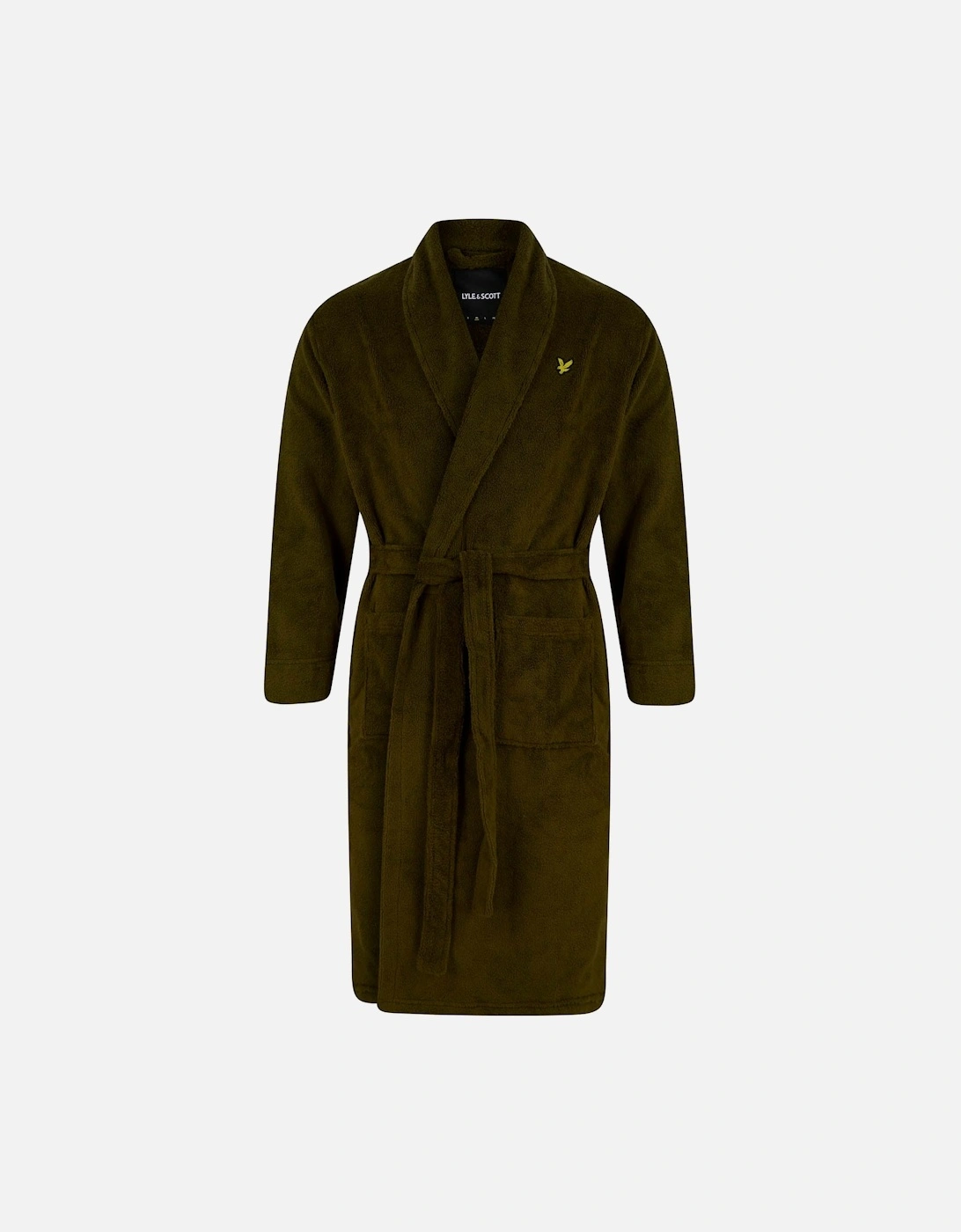 Lyle And Scott Men's Towelling Dressing Gown - Green - Size: 44