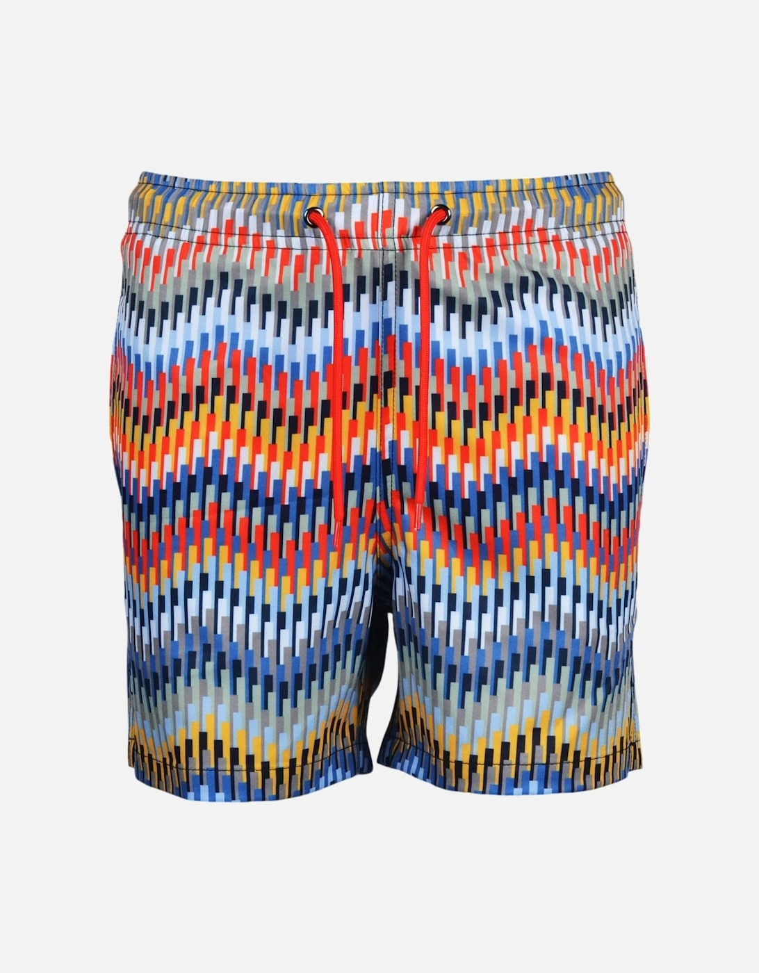 Multicoloured Line Zig Swim Shorts, 2 of 1