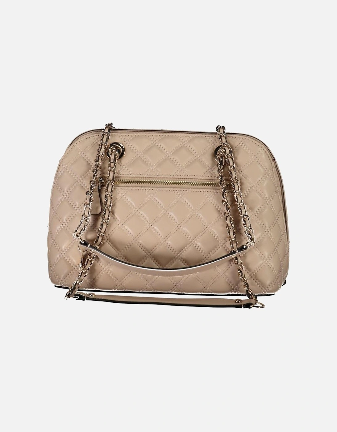 Giully Bag with Dual Chain Handles and Zip Closure Women - Beige