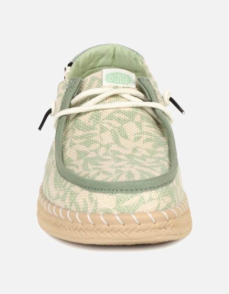 Wendy Esp Retro Palm Canvas Shoes