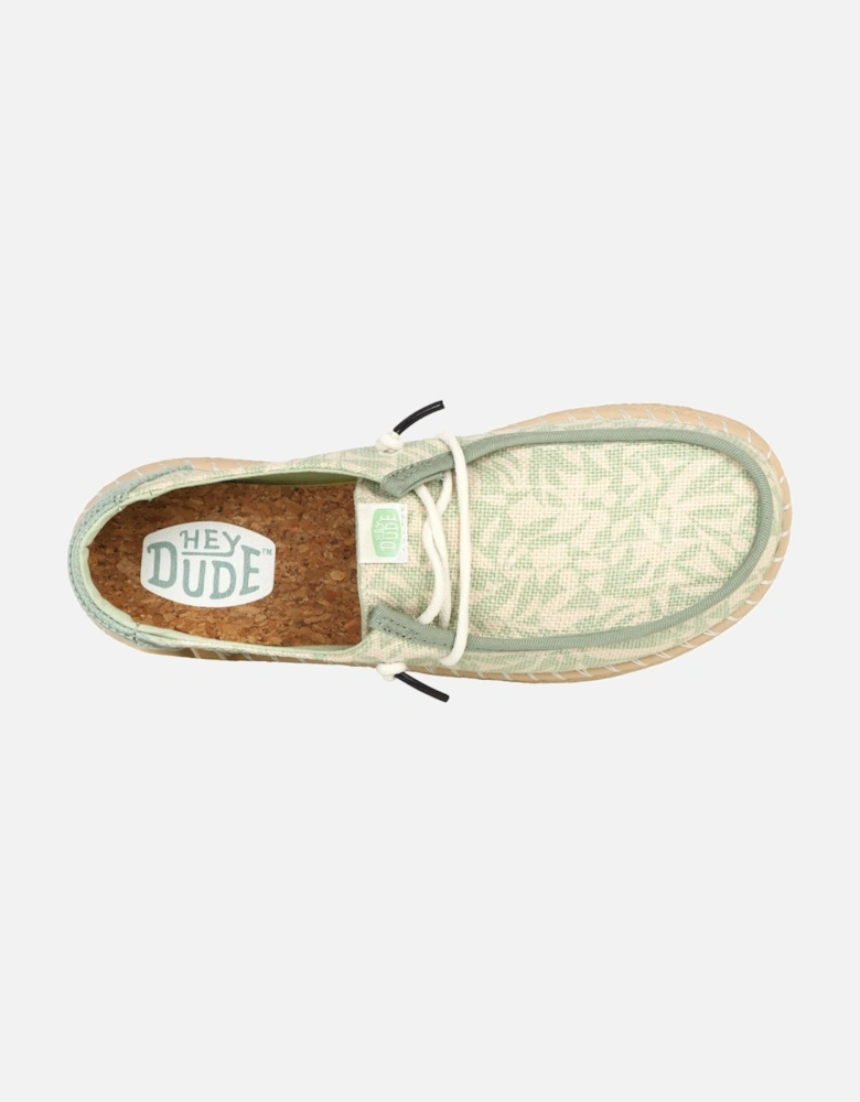 Wendy Esp Retro Palm Canvas Shoes