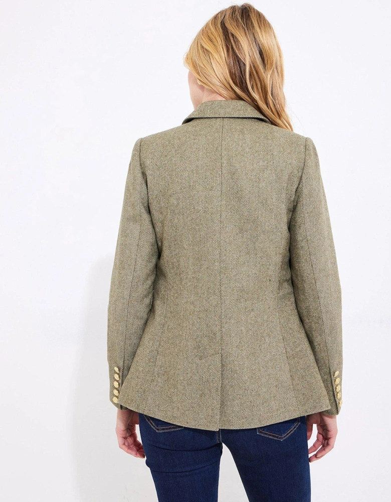 Heritage Tweed Blazer - Green
