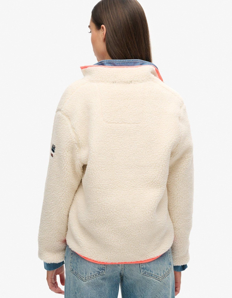 Outdoor Half Zip Fleece - Beige
