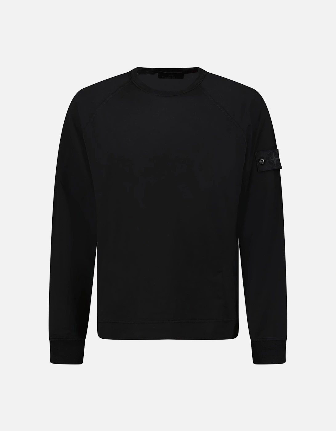 Ghost Badge Crewneck Sweatshirt Black, 4 of 3