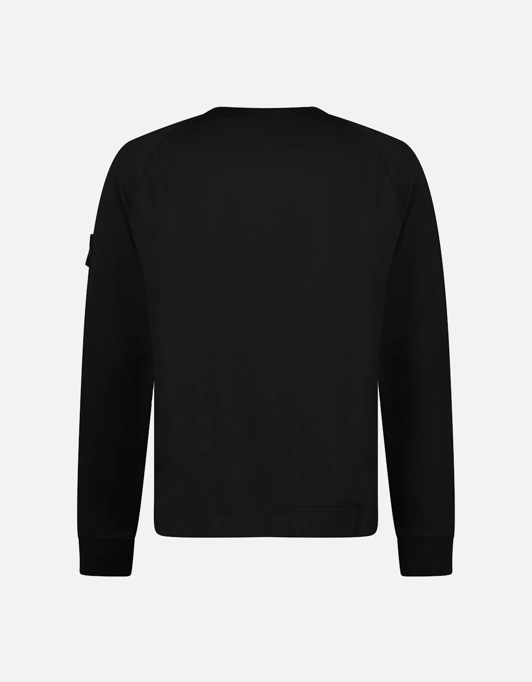 Ghost Badge Crewneck Sweatshirt Black