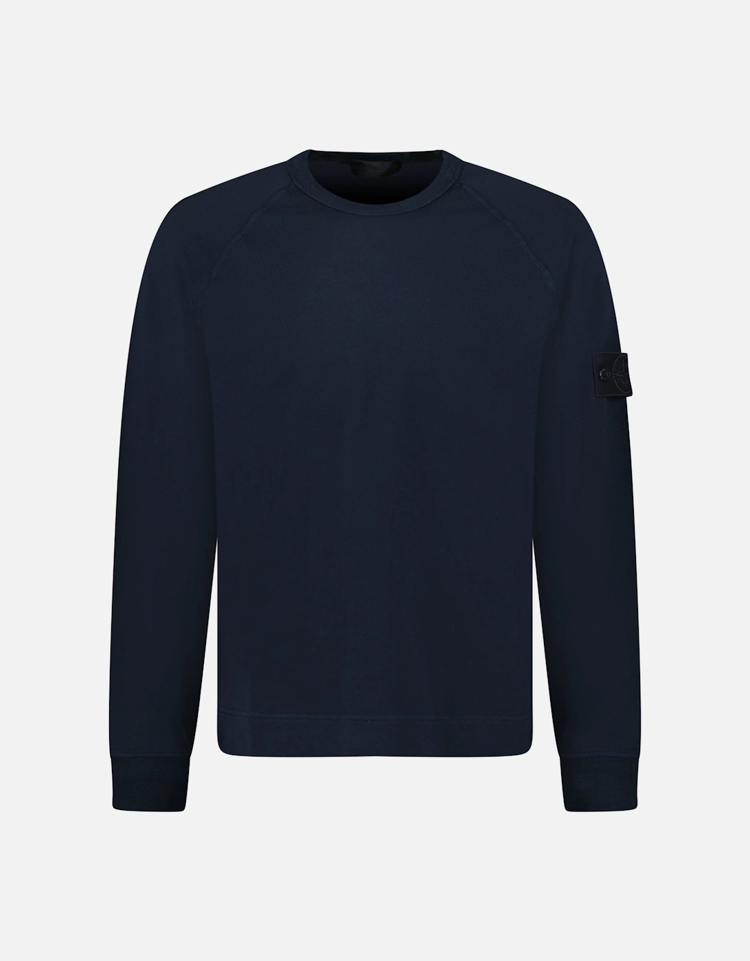 Ghost Badge Crewneck Sweatshirt Navy, 4 of 3