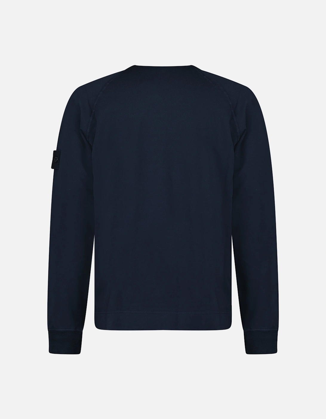 Ghost Badge Crewneck Sweatshirt Navy