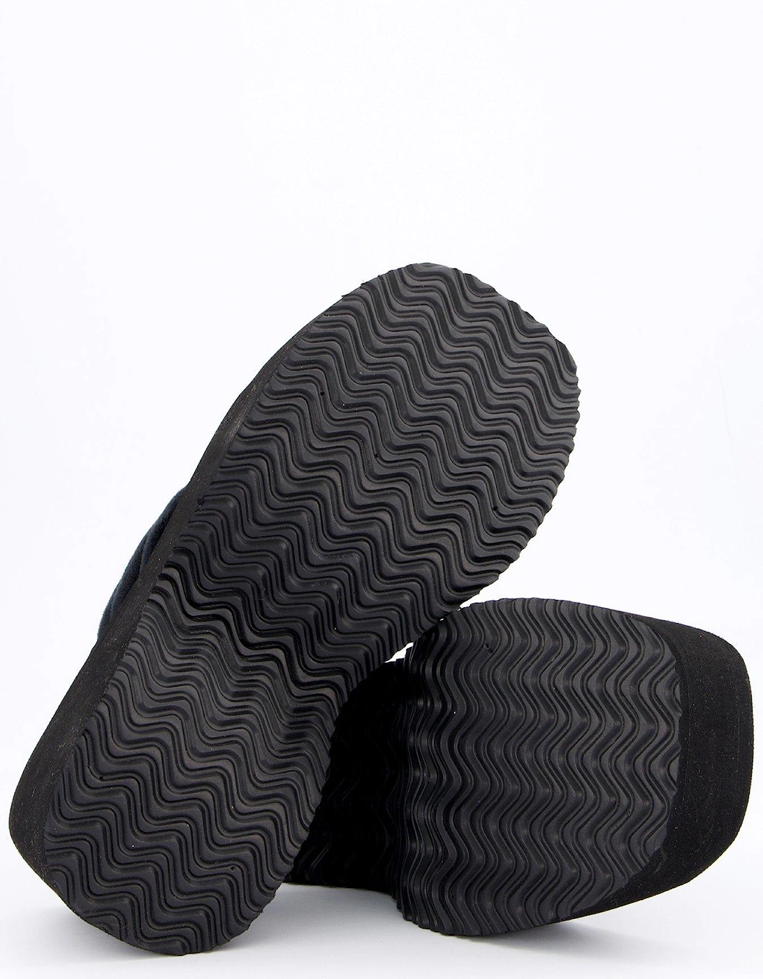 Whitney Velour Charm Y2k Wedge Sandal - Black
