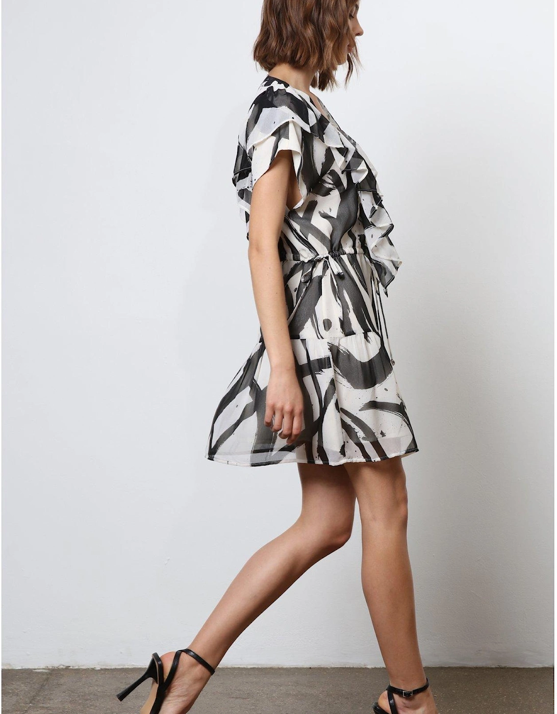 Tiered Mini Dress - White