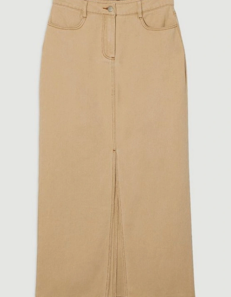 Denim Maxi Skirt