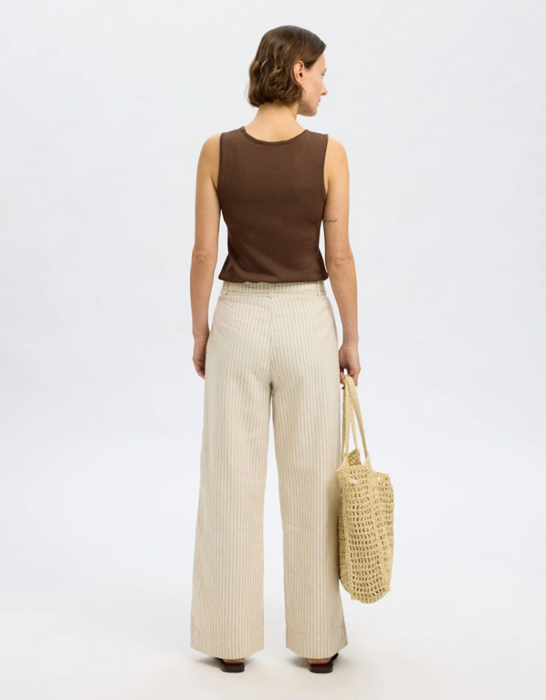 Femme Moon Sleeveless Knit Top Chestnut