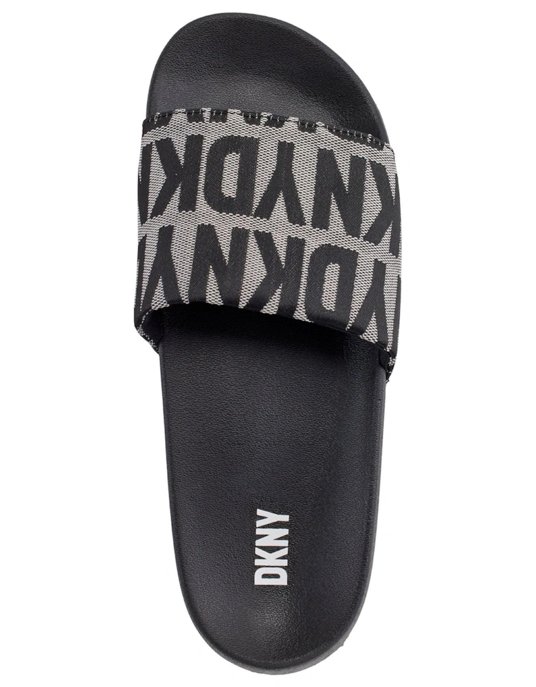 Zella - Flat Slide - Black/white