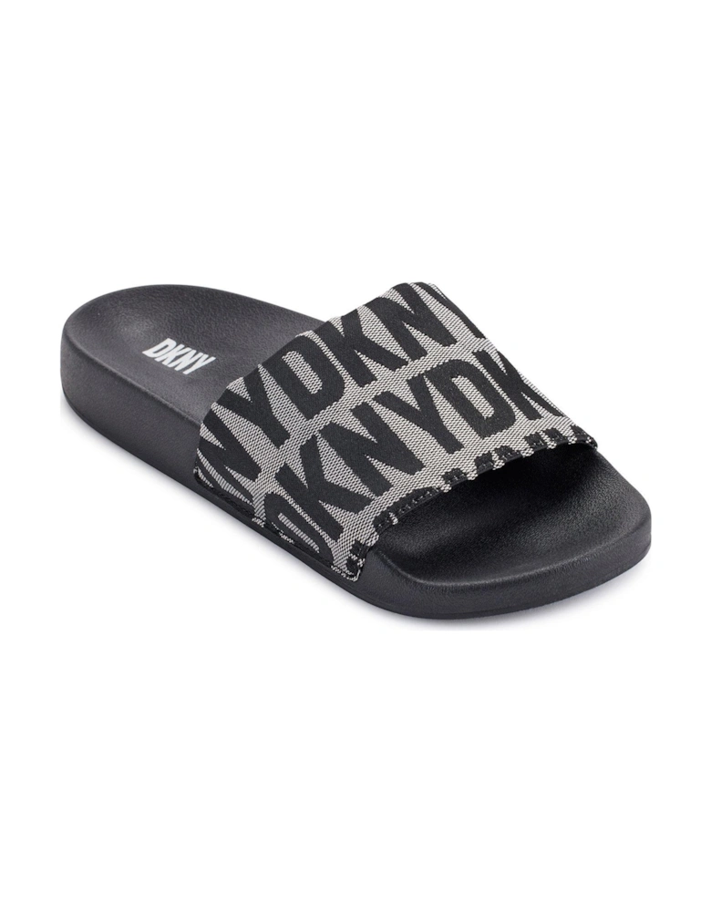 Zella - Flat Slide - Black/white