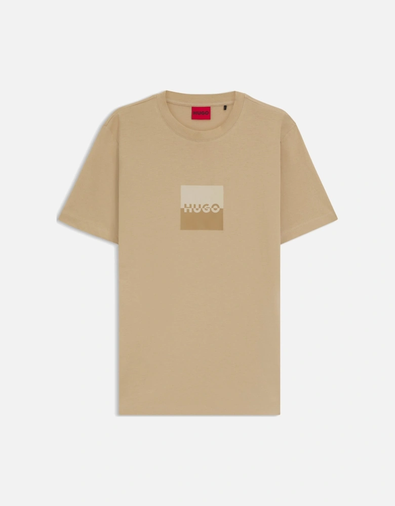 Dusplit T-Shirt, Medium Beige