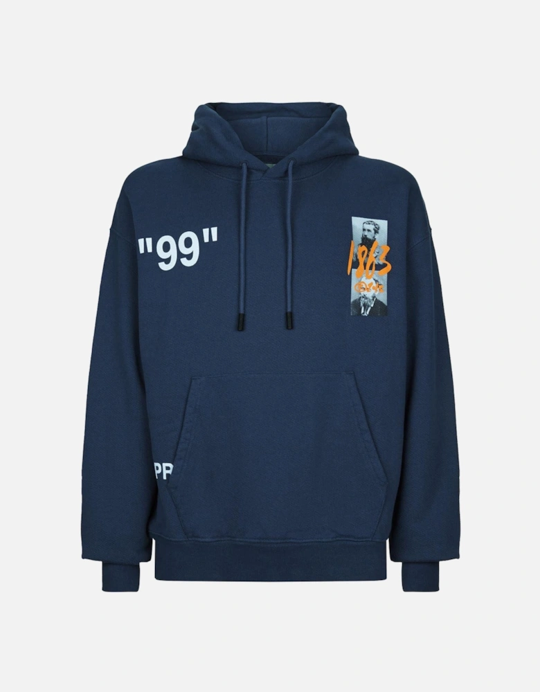 Impressionism 99 Hoodie in Navy