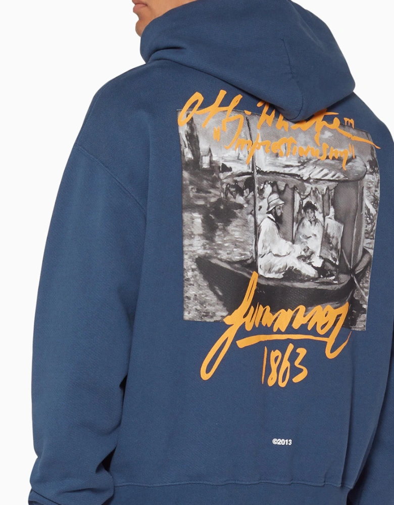 Impressionism 99 Hoodie in Navy