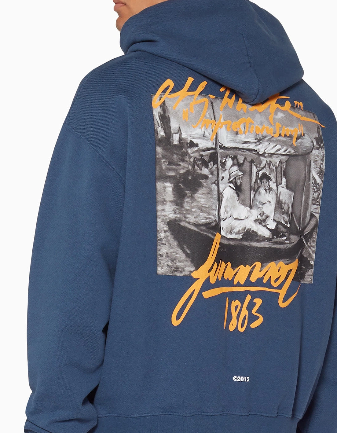 Impressionism 99 Hoodie in Navy