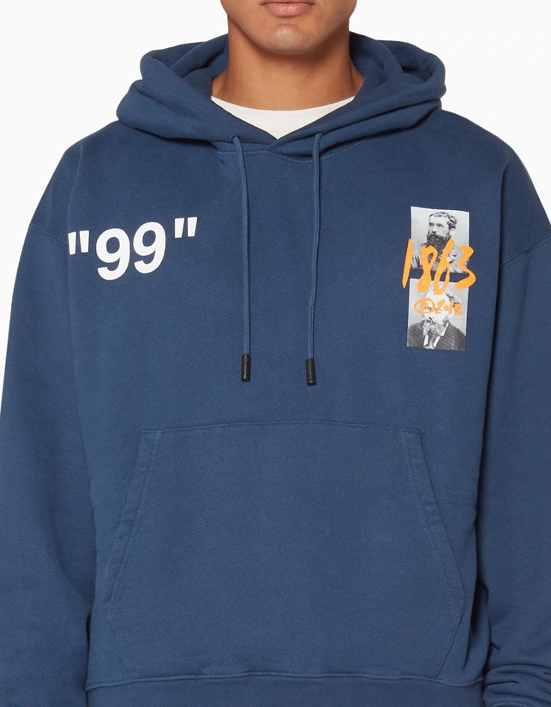 Impressionism 99 Hoodie in Navy