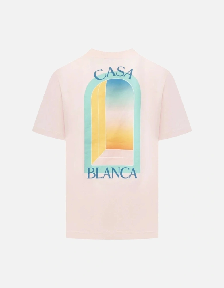L'Arche De Jour Printed T-Shirt in Pink