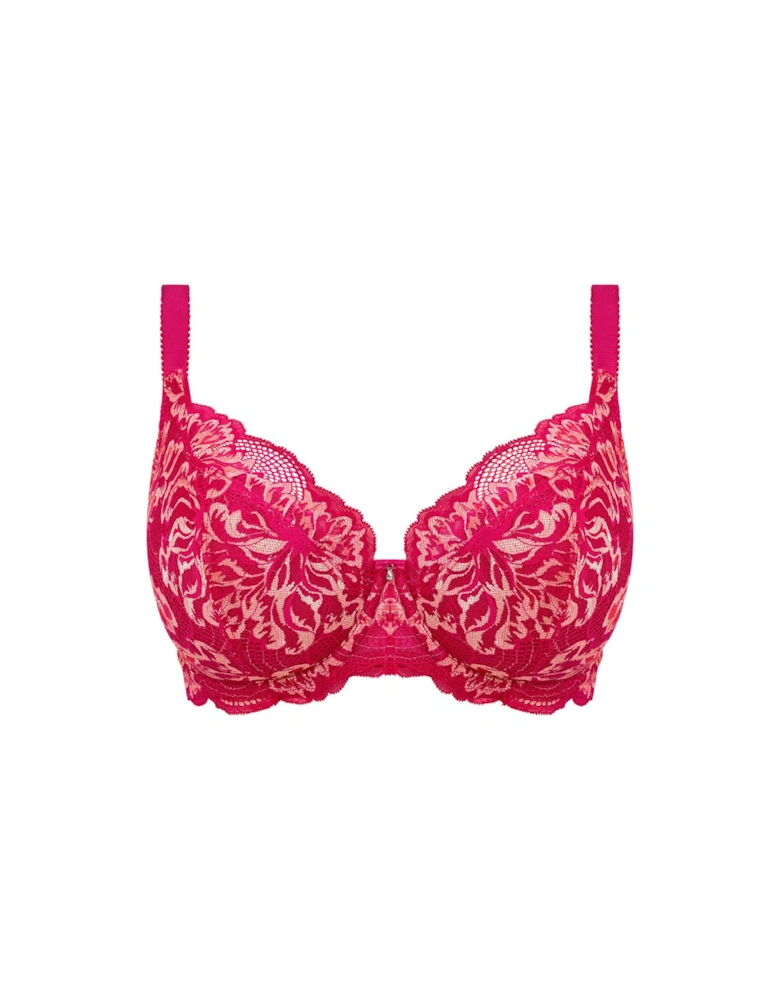Emmaline Underwired Plunge Bra - Pink