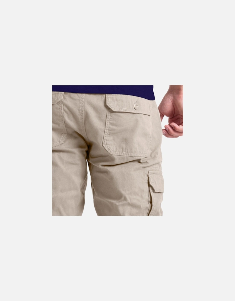 Mens Cargo Combat Pants Work Trousers Regular Straight Fit Cotton Outwear Bottom