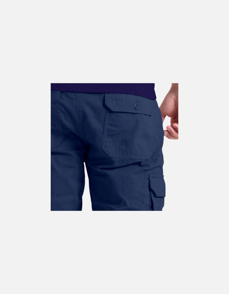 Mens Cargo Combat Pants Work Trousers Regular Straight Fit Cotton Outwear Bottom