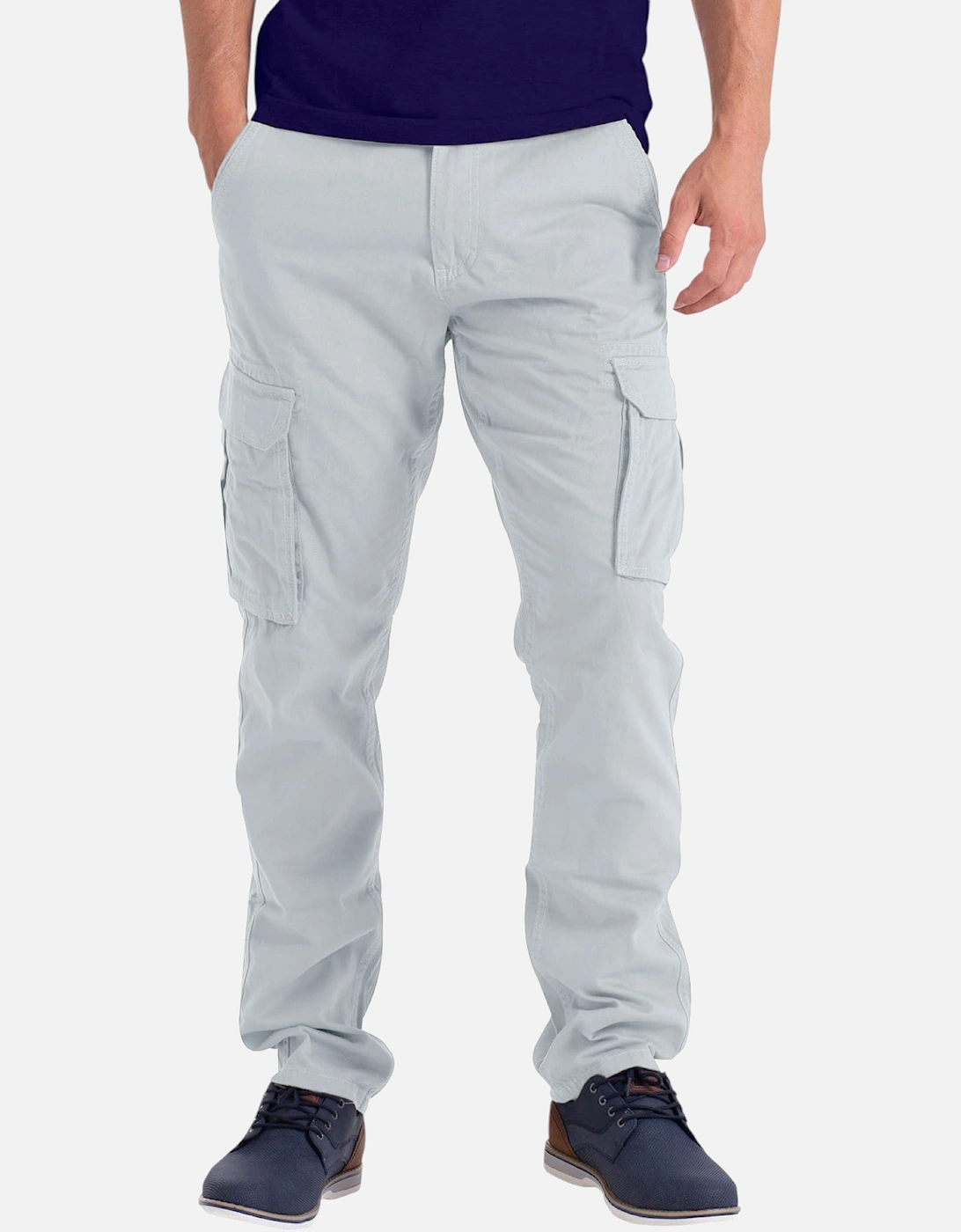Mens Cargo Combat Pants Work Trousers Regular Straight Fit Cotton Outwear Bottom, 6 of 5