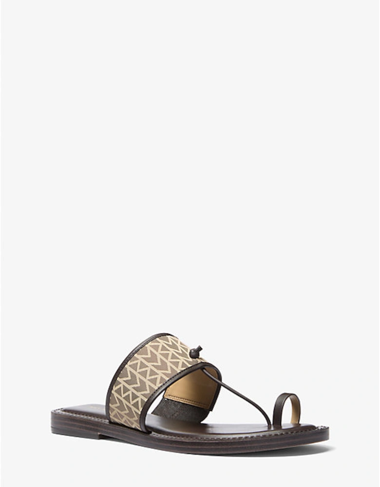 Ashtin MK2000 Logo Jacquard Sandal
