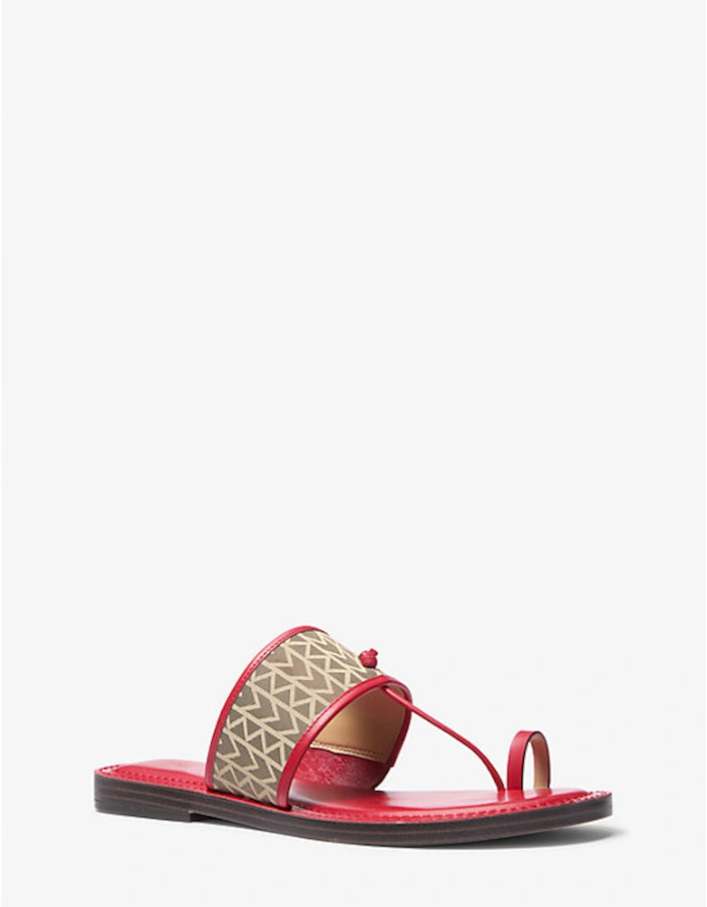 Ashtin MK2000 Logo Jacquard Sandal