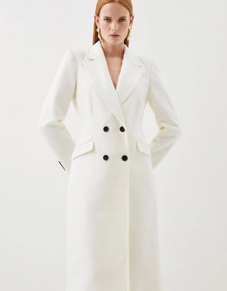 Italian Manteco Wool Fitted Coat