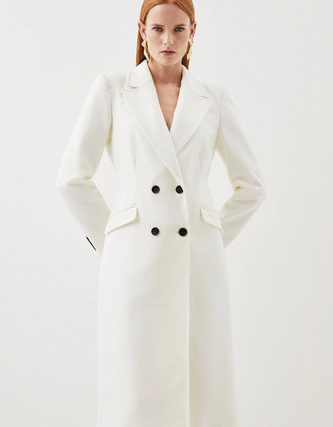 Italian Manteco Wool Fitted Coat, 5 of 4