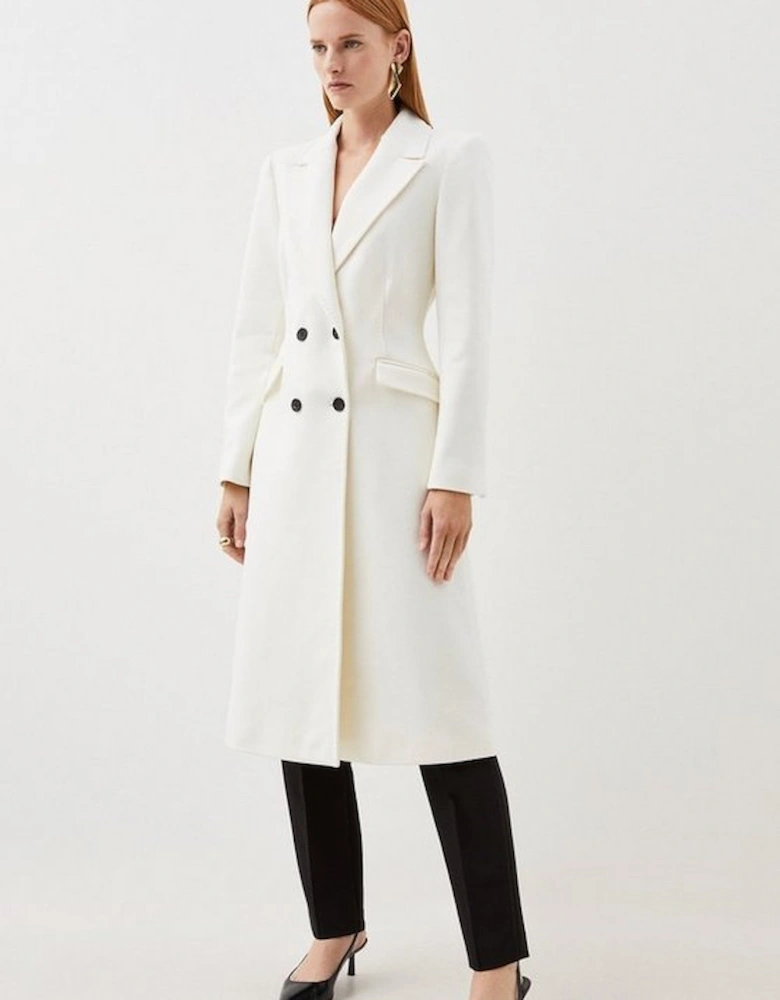 Italian Manteco Wool Fitted Coat