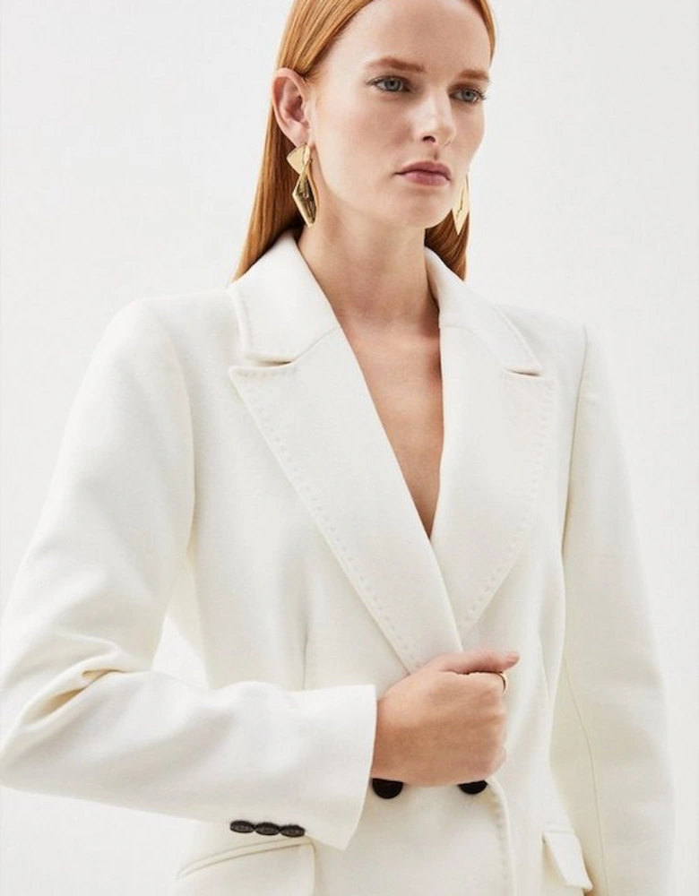 Italian Manteco Wool Fitted Coat