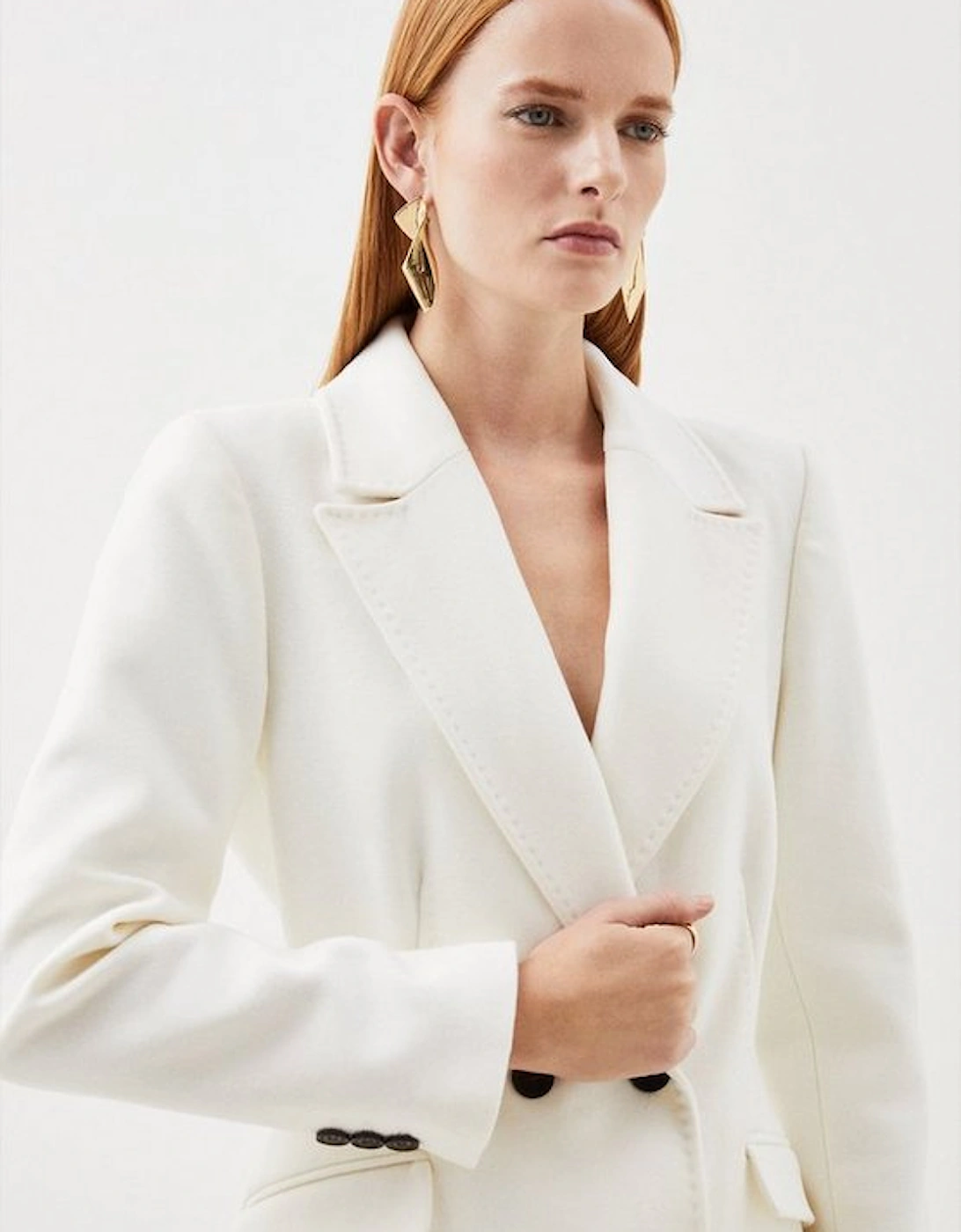 Italian Manteco Wool Fitted Coat