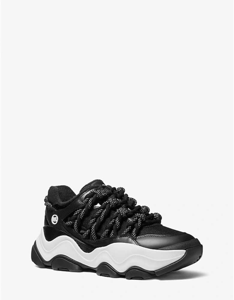 Atlas Cord Leather and Mesh Trainer