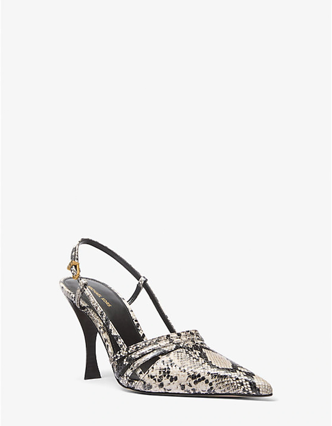 Haisley Snake Embossed Leather Slingback Pump, 2 of 1