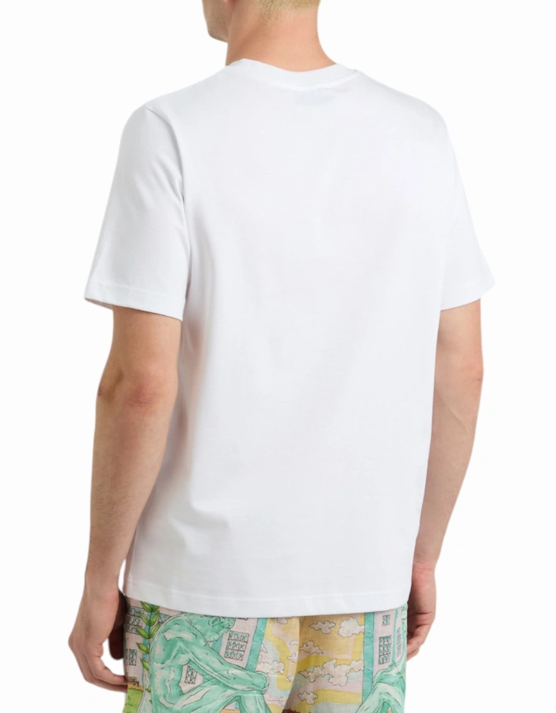 Men Statue T-Shirt En Marbre Printed Short Sleeve Crew Neck Summer