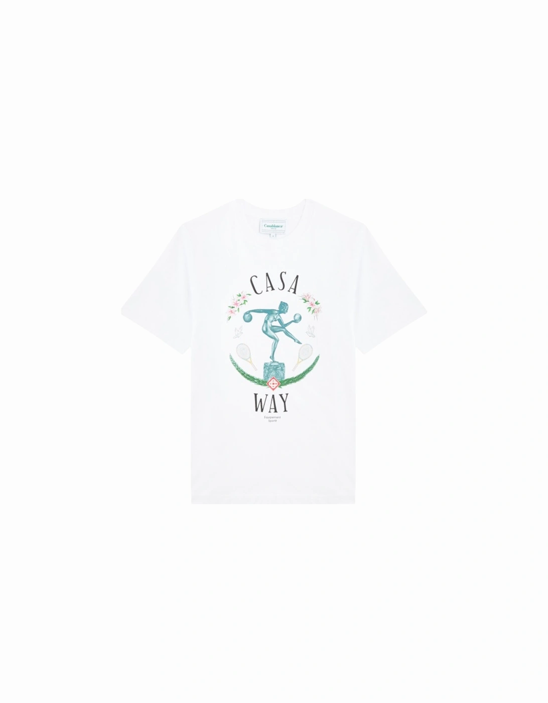 Men Statue T-Shirt En Marbre Printed Short Sleeve Crew Neck Summer